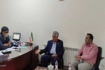 دیدار آقای مهندس عارفی، معاون فنی شبکه دیدبانی و مدیریت بحران استان هرمزگان با فرماندار حاجی آباد 